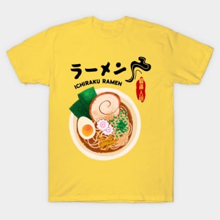 Ramen Ichiraku Ramen Bowl with Yummy Delicious Japanese Noodles T-Shirt